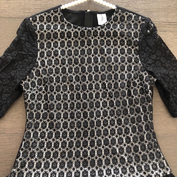 Julia Jordan black&white floral lace dress 8 - Picture 2 of 10